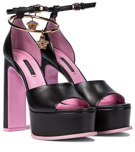 versace medusa aeternitas leather sandals dupe|versace platform pumps dupe.